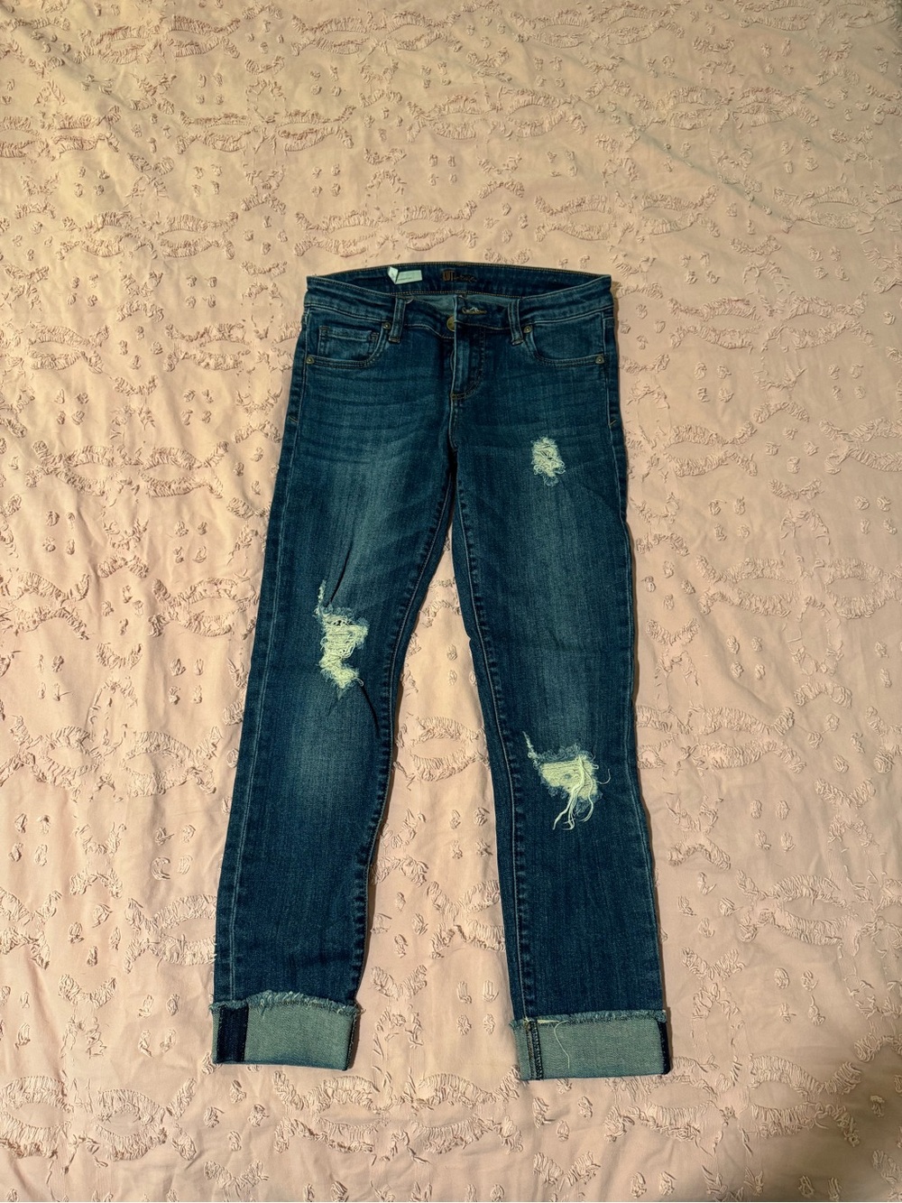 KUT from the Kloth Amy Ankle Straight Leg Jeans Size 2